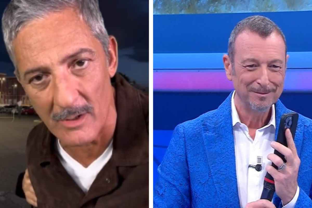 Fiorello e Amadeus contro per un annuncio del conduttore di Sanremo 2024