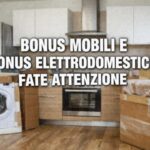 Bonus mobili ed elettrodomestici non comulabili